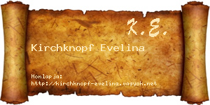Kirchknopf Evelina névjegykártya